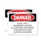 Signmission Class 1 Div 2 Hazardous Location All Electrical Danger Sign, Plastic, 10in W x 7in L, 2PK OS-2PACK-DS-P-710-L-2281 - alternate 1
